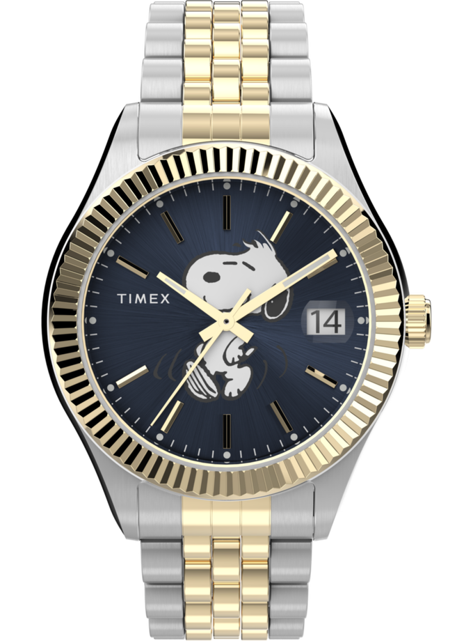 Timex Legacy x Peanuts 34mm Stainless Steel Bracelet Watch Same Day Delivery