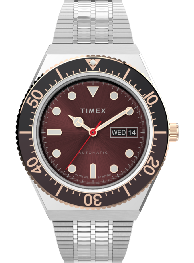 Timex M79 Automatic 40mm Stainless Steel Bracelet Watch Best Buy