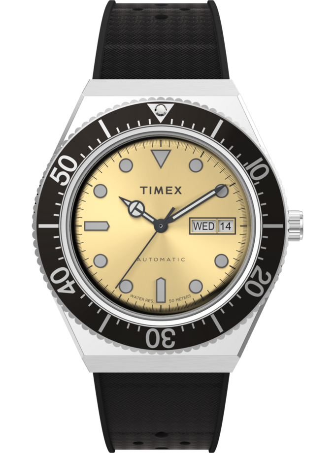 Timex M79 Automatic 40mm Synthetic Rubber Strap Watch Best Buy