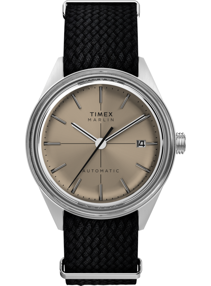 Timex Marlin® Jet Automatic 38mm Fabric Strap Watch New Arrival