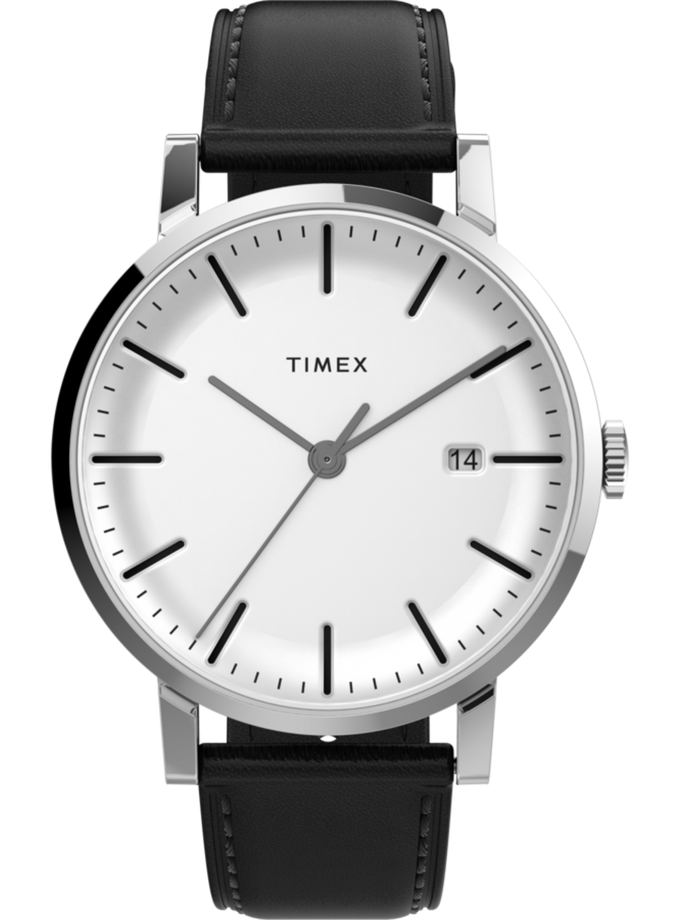 Timex Midtown 38mm Leather Strap Watch For Sale