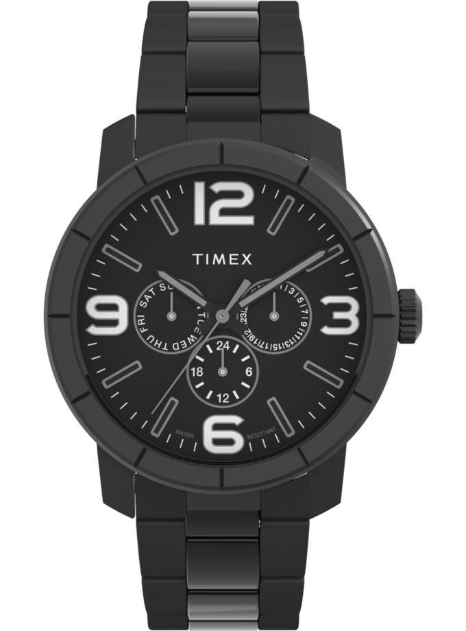 Timex Mod 44mm Stainless Steel Bracelet Watch Best Buy