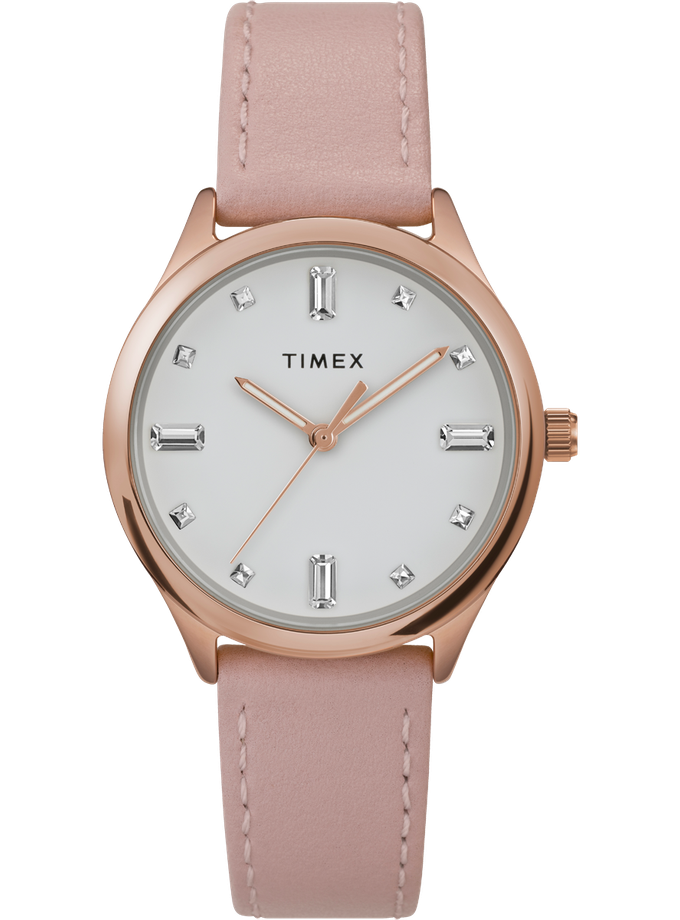 Timex Modern Easy Reader® 32mm Leather Strap Watch Best Price