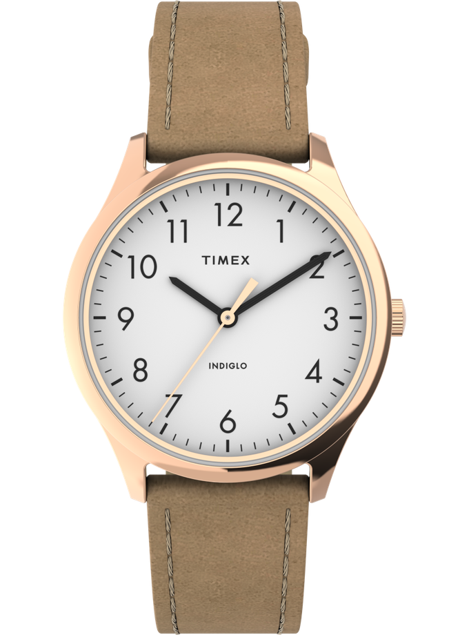 Timex Modern Easy Reader® 32mm Leather Strap Watch For Sale