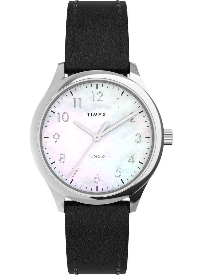 Timex Modern Easy Reader 32mm Leather Strap Watch Same Day Delivery