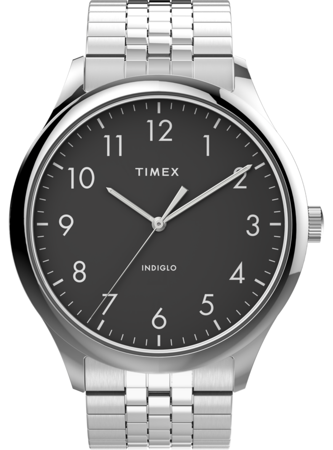 Timex Modern Easy Reader® 40mm Stainless Steel Bracelet Watch Same Day Delivery