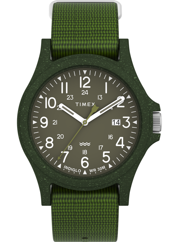 Timex Reclaim Ocean 40mm Recycled Fabric Strap Watch New Arrival