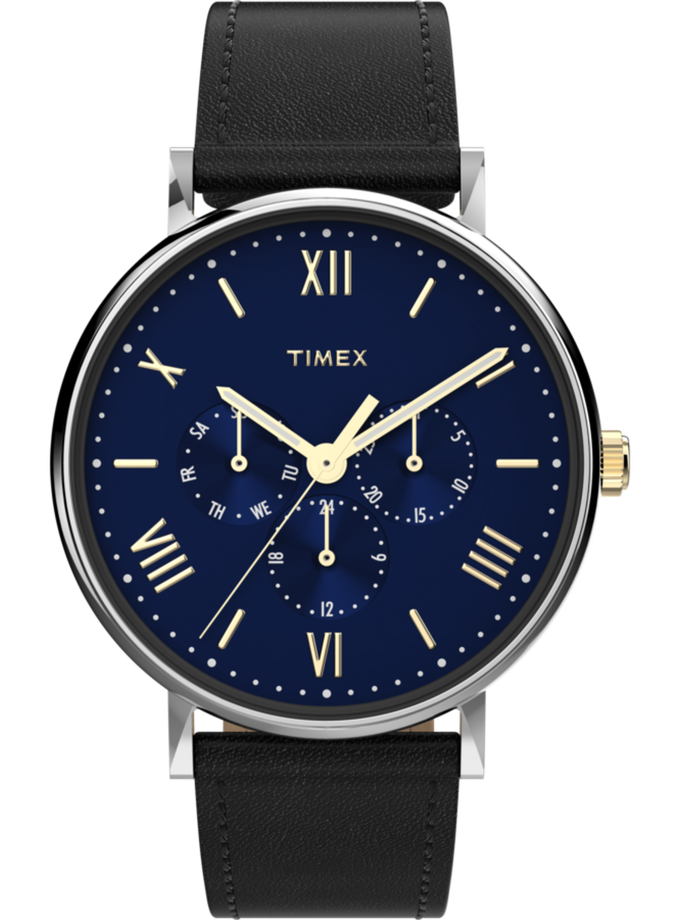 Timex Southview 41mm Leather Strap Watch Free shipping