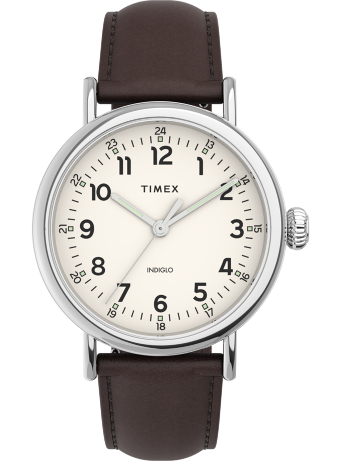 Timex Standard 40mm Leather Strap Watch New Arrival