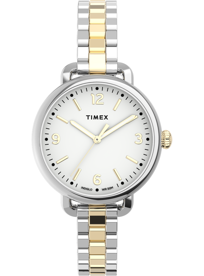 Timex Standard Demi 30mm Stainless Steel Bracelet Watch Free shipping