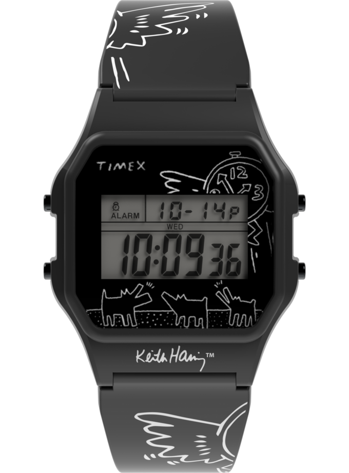 Timex T80 x Keith Haring 34mm Resin Strap Watch High Quality