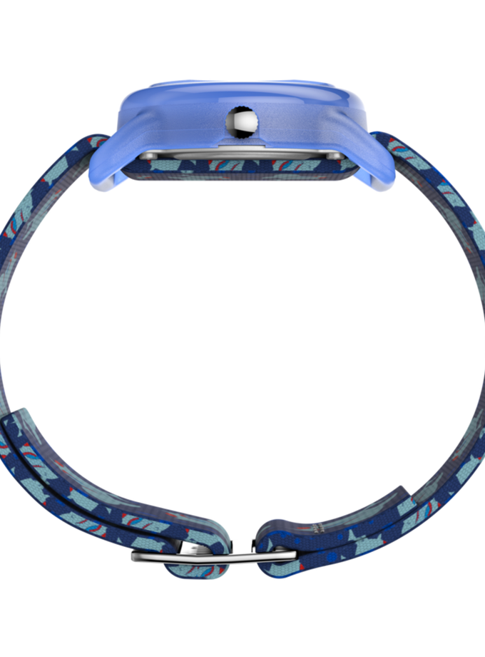 TIMEX TIME MACHINES® 29mm Blue Shark Elastic Fabric Kids Watch Best Price