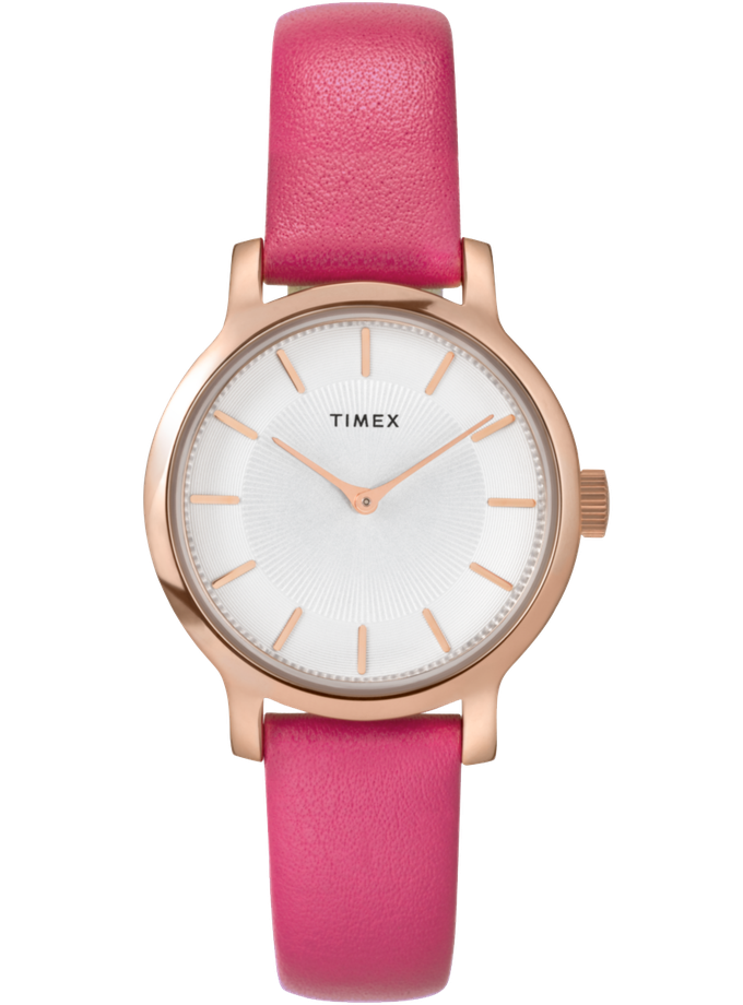 Timex Transcend 31mm Leather Strap Watch For Sale