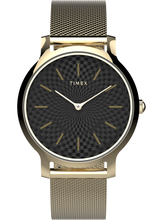 Timex Transcend™ 34mm Stainless Steel Mesh Band Watch High Quality