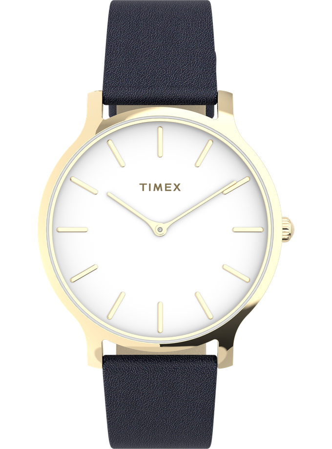 Timex Transcend™ 38mm Leather Strap Watch Same Day Delivery