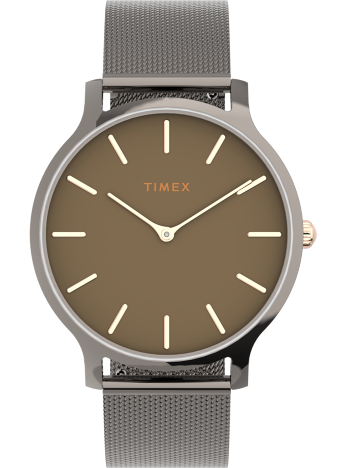 Timex Transcend™ 38mm Stainless Steel Mesh Band Watch Free shipping