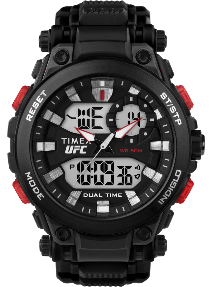 Timex UFC Impact 50mm Resin Strap Watch High Quality