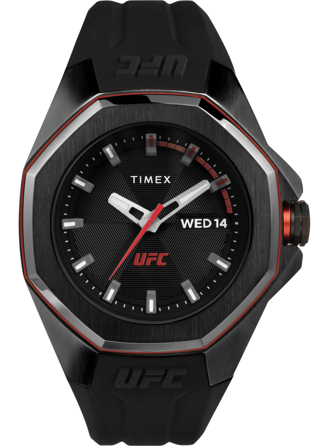 Timex UFC Pro 44mm Silicone Strap Watch Free shipping