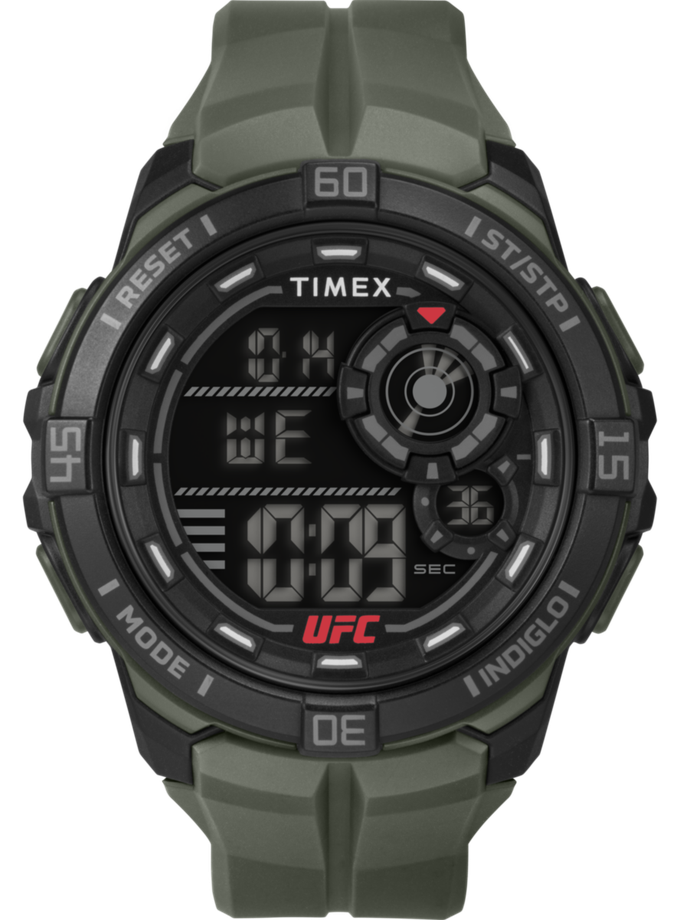 Timex UFC Rush 52mm PU Strap Watch For Sale