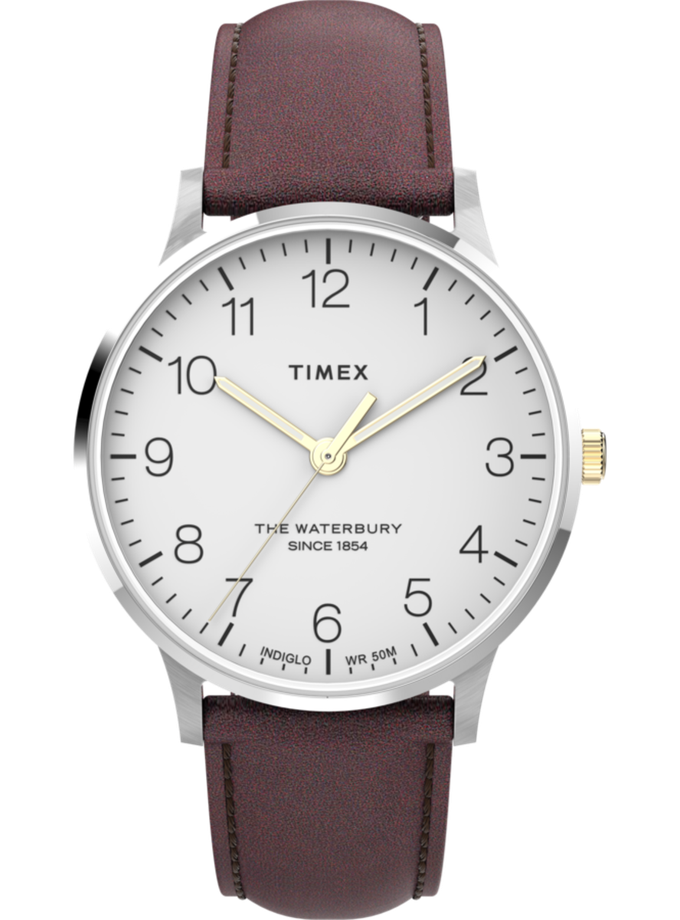 Timex Waterbury Classic 40mm Leather Strap Watch New Arrival