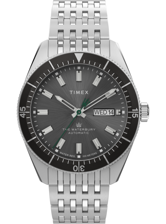 Timex Waterbury Dive Automatic 40mm Stainless Steel Bracelet Watch Free shipping