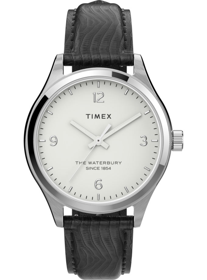 Timex Waterbury Traditional 34mm Leather Strap Watch On Sale