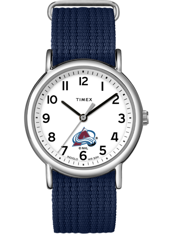 Timex Weekender Navy Blue Colorado Avalanche High Quality