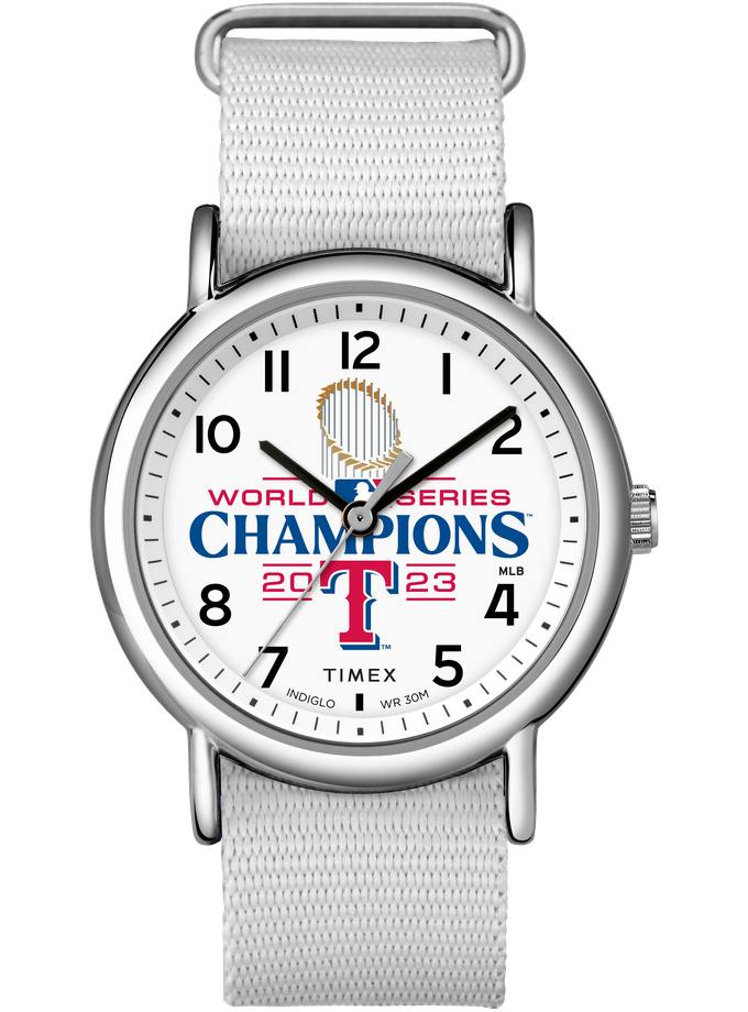 Timex Weekender Texas Rangers World Series 38mm Fabric Strap Watch New Arrival