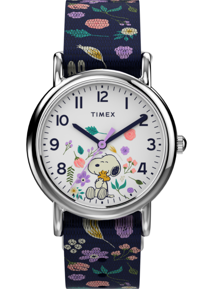 Timex Weekender x Peanuts Floral 31mm Fabric Strap Watch Best Seller