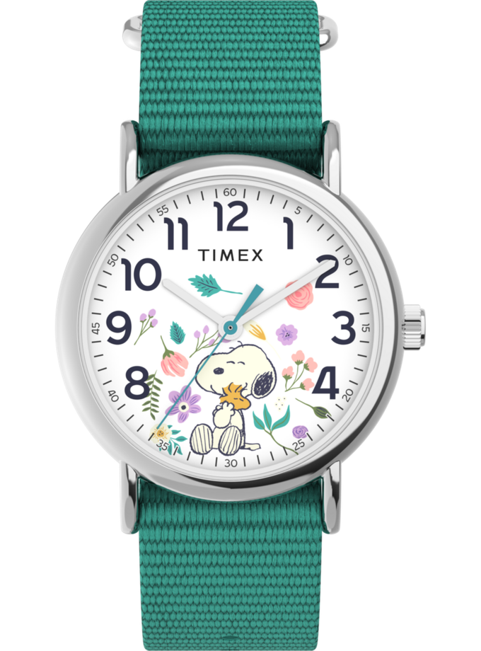 Timex Weekender x Peanuts In Bloom 38mm Fabric Strap Watch High Quality