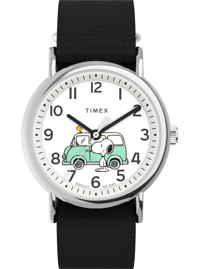 Timex Weekender x Peanuts Van 38mm Fabric Strap Watch Free shipping