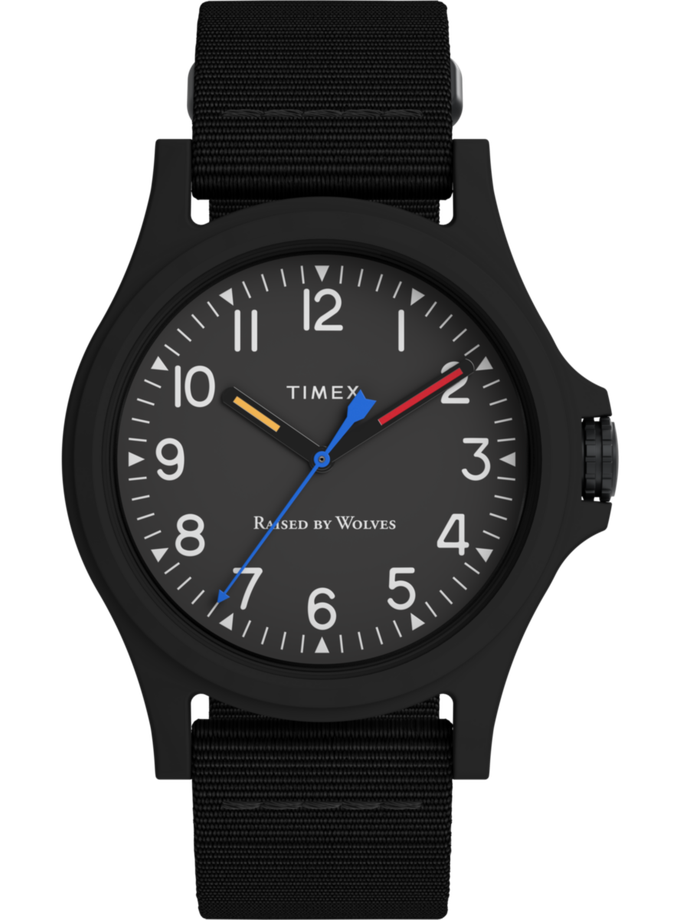 Timex x Raised By Wolves 40mm Fabric Strap Watch Best Buy