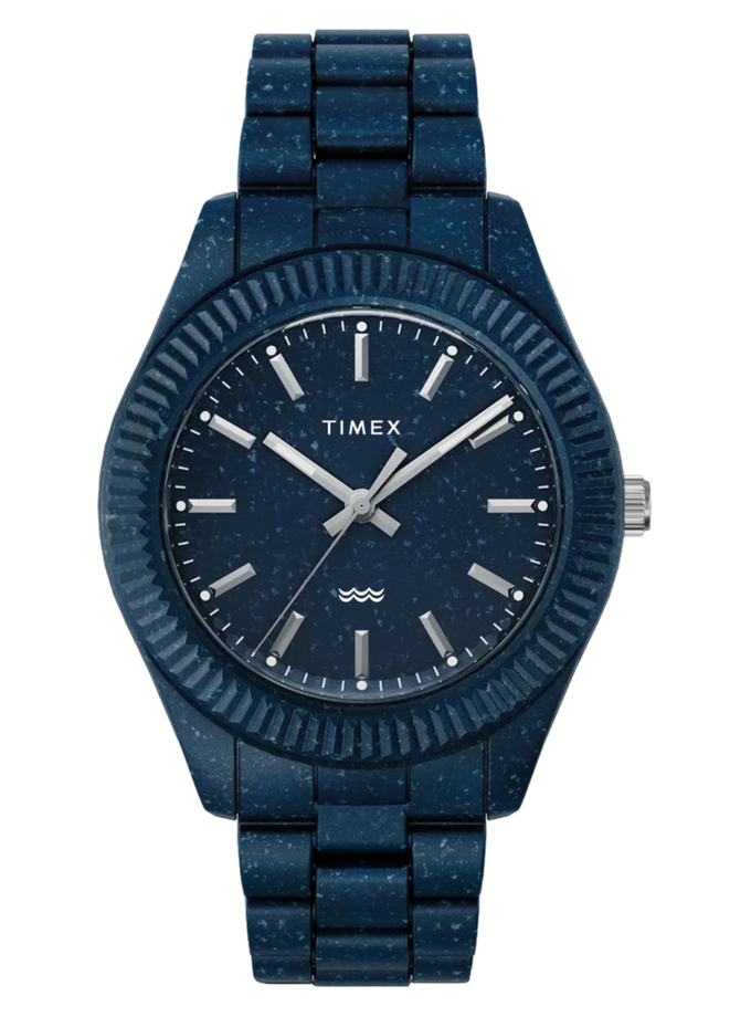 Waste More Time Watch Timex Legacy Ocean 42mm with Recycled Plastic Bracelet Same Day Delivery